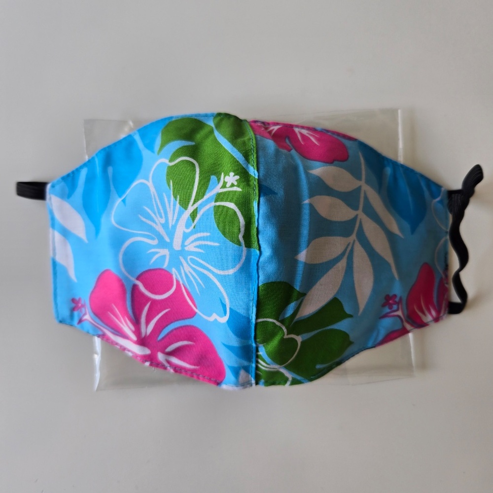 🌺 Cherry Blossom/ Tropical Floral Face Mask Reusable Washable Cotton - Picture 2 of 4
